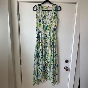 Parker Floral Maxi Dress - Green and Blue